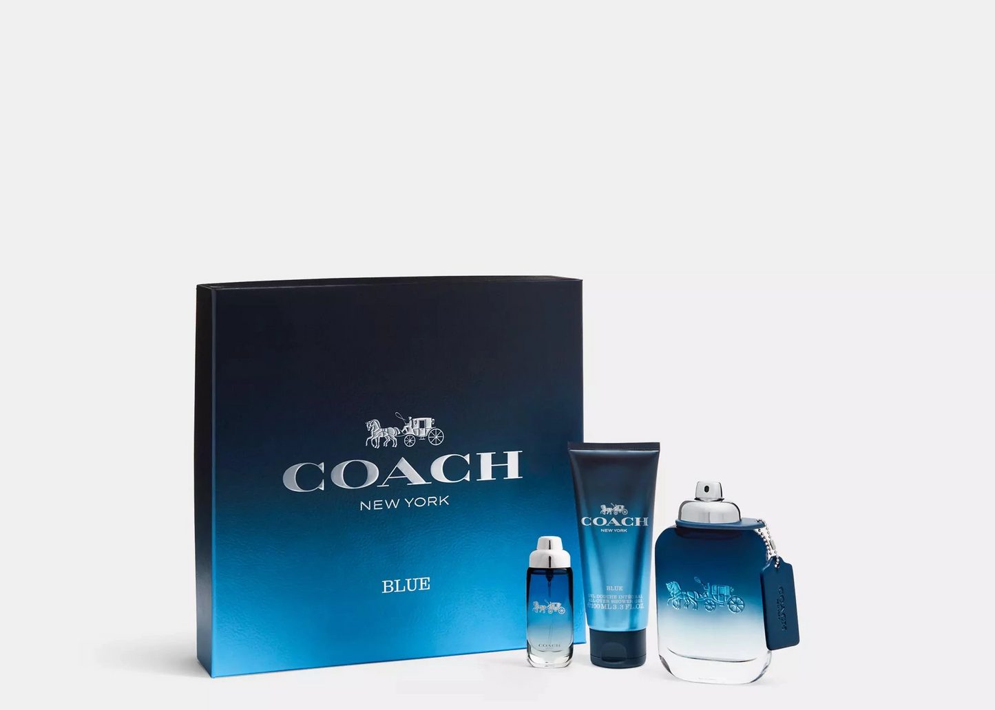 Coach Blue Men’s 3-Pc. Gift Set